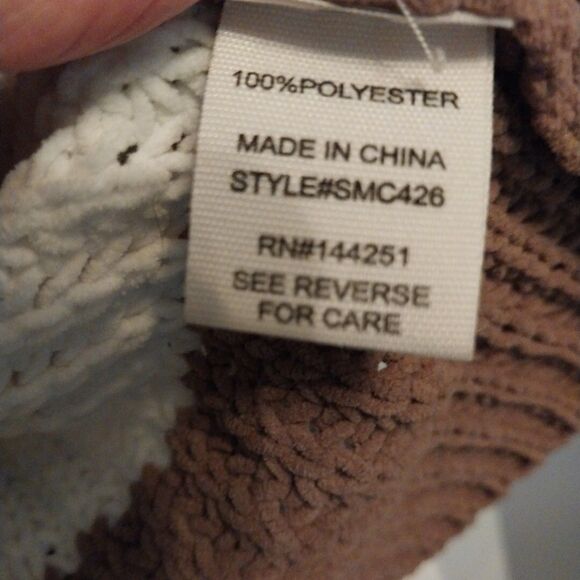 Women's Sweater Sz M Cropped Colorblock Striped Oversized Chunky Warm Cozy Cute - Picture 8 of 10